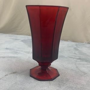 New Octagonal Rudy Red Glass